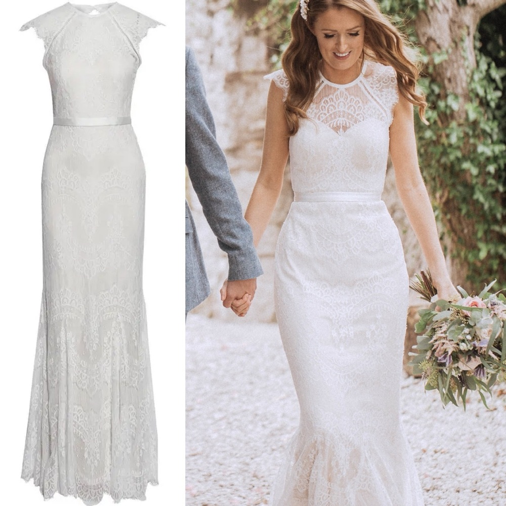 {Catherine Deane} : “Suri” Ivory Lace Wedding Gown - Picture 16 of 16